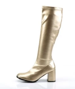 Pleaser Direct Gogo 300 Gold Matte Knee High Boots Larger Size Shoes 7 Pleaser Direct Gogo 300 Gold Matte Knee High Boots Larger Size Shoes