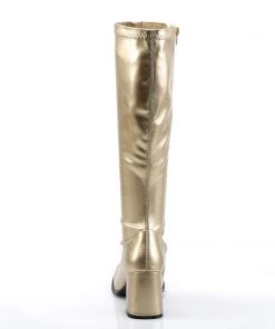 Pleaser Direct Gogo 300 Gold Matte Knee High Boots Larger Size Shoes 8 Pleaser Direct Gogo 300 Gold Matte Knee High Boots Larger Size Shoes