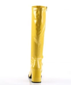 Pleaser Direct Gogo 300 Yellow Patent Knee High Boots 8 Pleaser Direct Gogo 300 Yellow Patent Knee High Boots