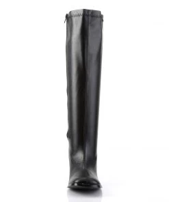 Pleaser Direct Larger Size Shoes Gogo 300WC Wide Fit Black Matte Boots
