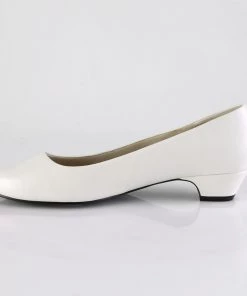 Pleaser Direct Gwen 01 White Matte Kitten Heels Larger Size Shoes 7 Pleaser Direct Gwen 01 White Matte Kitten Heels Larger Size Shoes