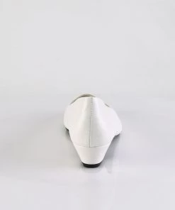 Pleaser Direct Gwen 01 White Matte Kitten Heels Larger Size Shoes 8 Pleaser Direct Gwen 01 White Matte Kitten Heels Larger Size Shoes