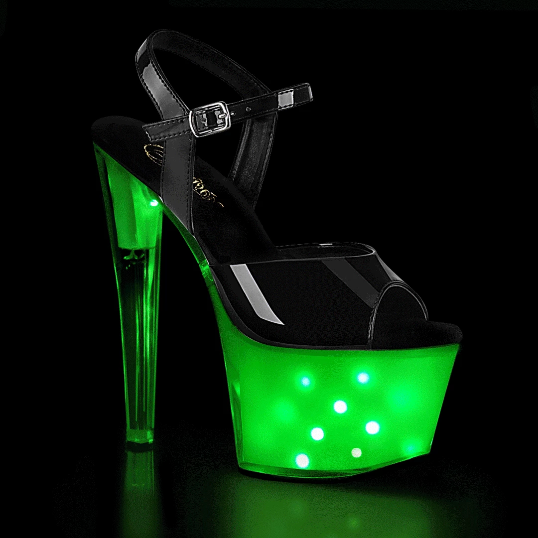 Pleaser Direct Platform Shoes Illuminator 709 LED Illuminated Flashing Platforms 1 Pleaser Direct Platform Shoes Illuminator 709 LED Illuminated Flashing Platforms