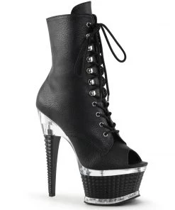 Pleaser Direct Illusion 1021 Black Matte Boots