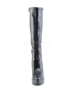 Pleaser Direct Larger Size Shoes Indulge 2000 Black Matte Boots
