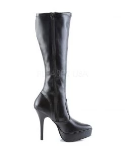 Pleaser Direct Larger Size Shoes Indulge 2000 Black Matte Boots