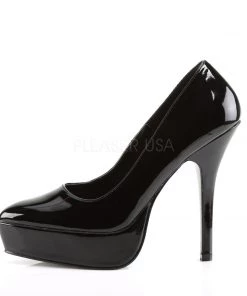 Pleaser Direct Indulge 520 Black Patent Heels