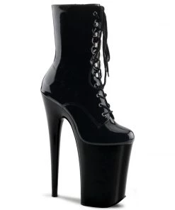 Pleaser Direct Infinity 1020 Black Patent Boots Platform Shoes