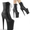 Pleaser Direct Platform Shoes Infinity 1020 Black Matte Boots