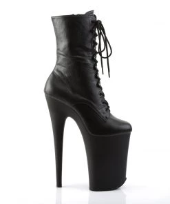 Pleaser Direct Platform Shoes Infinity 1020 Black Matte Boots
