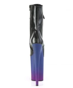 Pleaser Direct Infinity 1020BP Black & Purple Ombre Platform Ankle Boots Platform Shoes