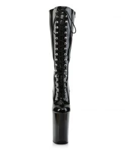 Pleaser Direct Infinity 2020 Black Patent Boots