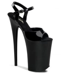 Pleaser Direct Infinity 909 Black Patent Platforms Platform Shoes