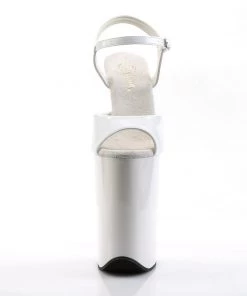 Pleaser Direct Infinity 909 White Patent Platforms Platform Shoes