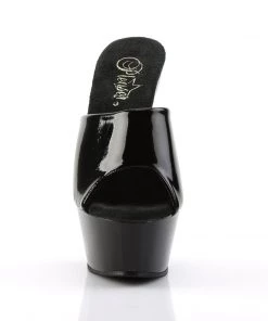 Pleaser Direct Kiss 201 Black Platform Heels