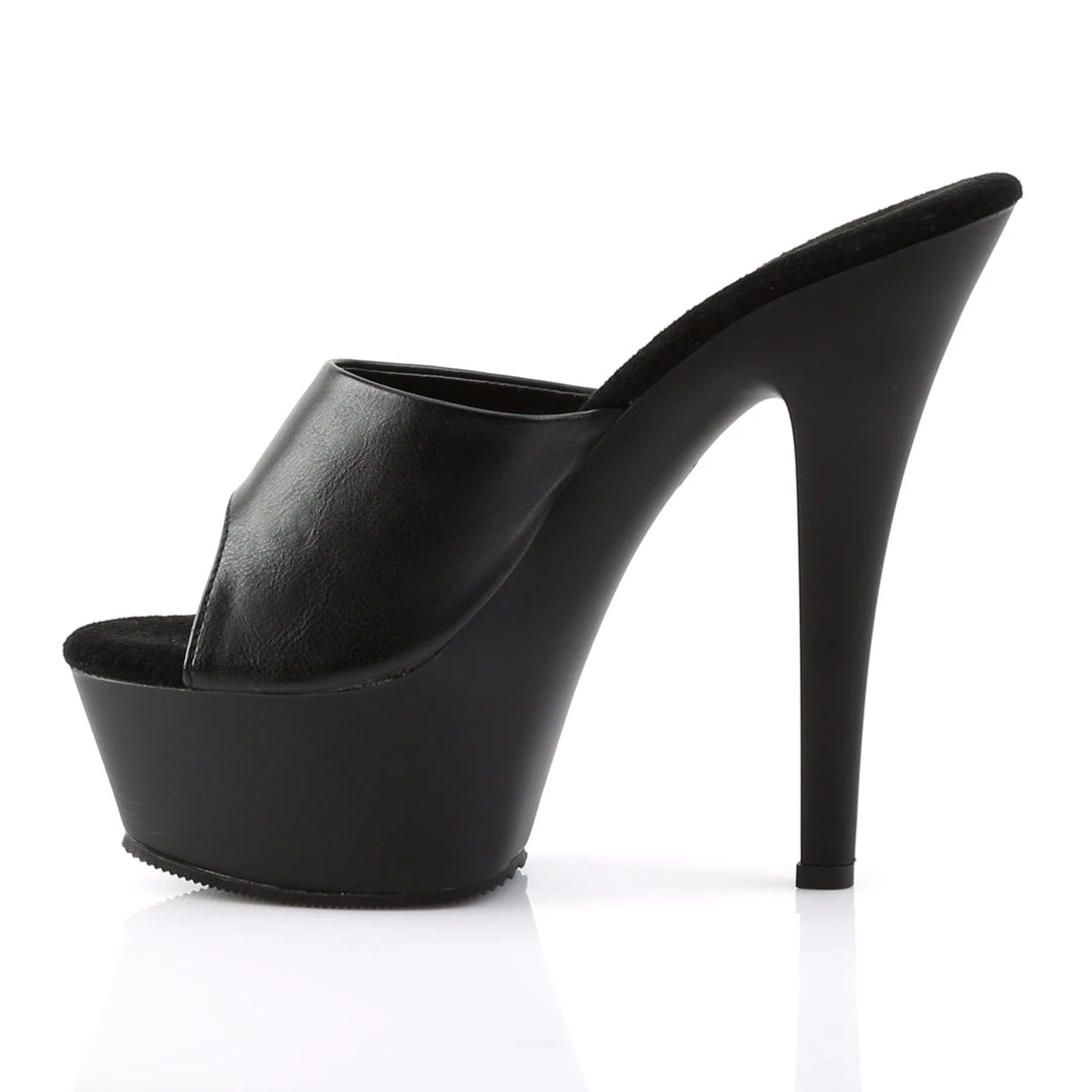 Pleaser Direct Kiss 201 Black Faux Leather Platform Heels 3 Pleaser Direct Kiss 201 Black Faux Leather Platform Heels