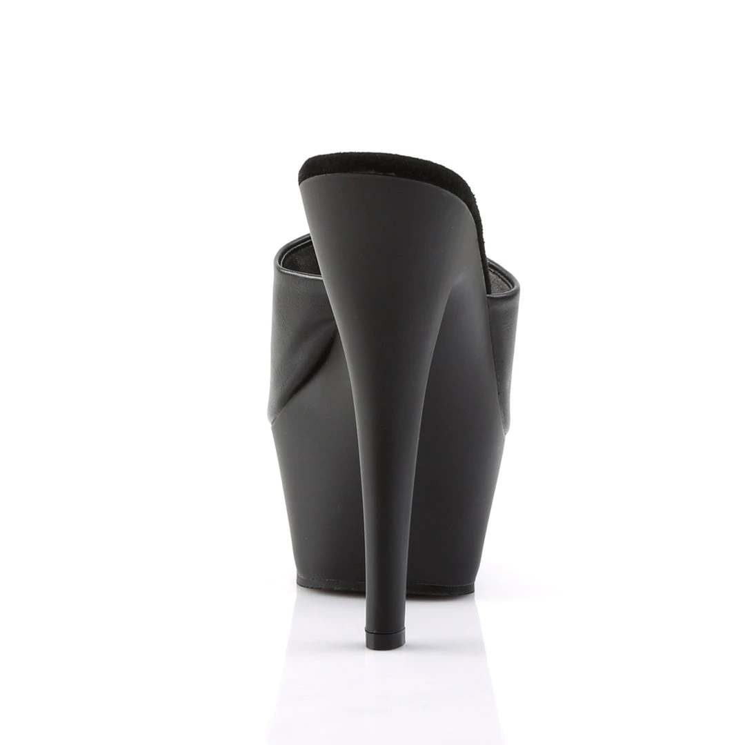 Pleaser Direct Kiss 201 Black Faux Leather Platform Heels 4 Pleaser Direct Kiss 201 Black Faux Leather Platform Heels