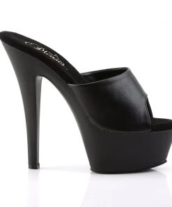 Pleaser Direct Kiss 201 Black Faux Leather Platform Heels 9 Pleaser Direct Kiss 201 Black Faux Leather Platform Heels