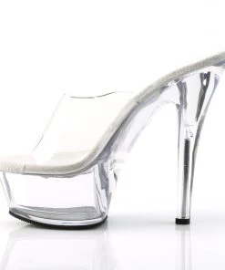 Pleaser Direct Larger Size Shoes Kiss 201 Clear Platform Heels 7 Pleaser Direct Larger Size Shoes Kiss 201 Clear Platform Heels
