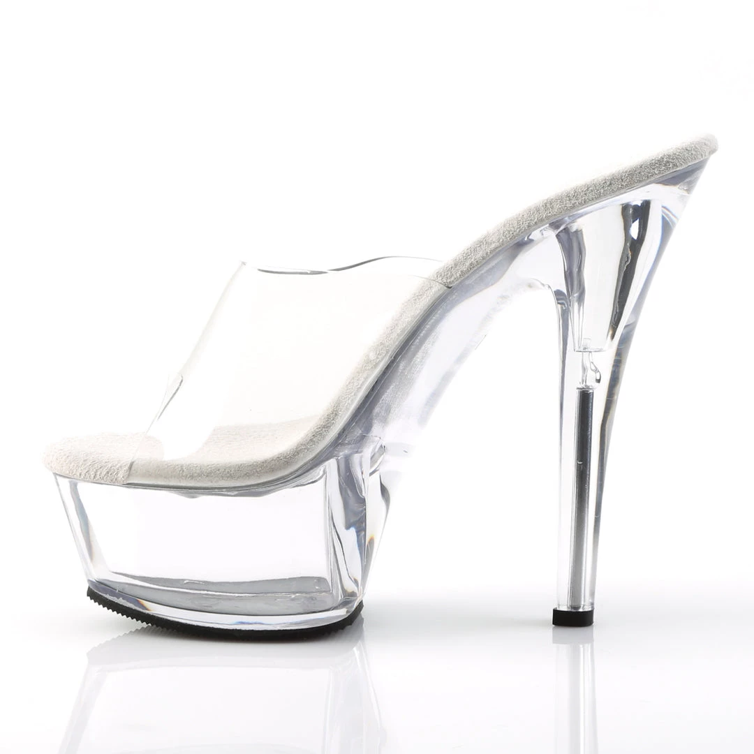 Pleaser Direct Larger Size Shoes Kiss 201 Clear Platform Heels 3 Pleaser Direct Larger Size Shoes Kiss 201 Clear Platform Heels