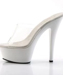 Pleaser Direct Larger Size Shoes Kiss 201 White And Clear Platform Heels 7 Pleaser Direct Larger Size Shoes Kiss 201 White And Clear Platform Heels