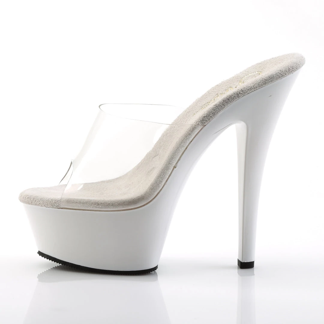 Pleaser Direct Larger Size Shoes Kiss 201 White And Clear Platform Heels 3 Pleaser Direct Larger Size Shoes Kiss 201 White And Clear Platform Heels