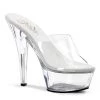 Pleaser Direct Larger Size Shoes Kiss 201 Clear Platform Heels