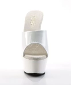Pleaser Direct Kiss 201 White Platform Heels Larger Size Shoes