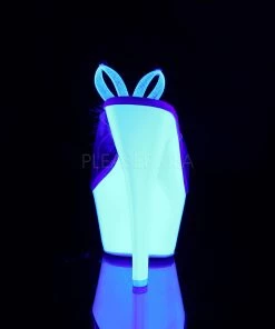 Pleaser Direct Kiss 201 White Neon Bunny Platform Heels Platform Shoes 8 Pleaser Direct Kiss 201 White Neon Bunny Platform Heels Platform Shoes