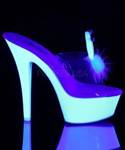 Pleaser Direct Kiss 201 White Neon Bunny Platform Heels Platform Shoes 9 Pleaser Direct Kiss 201 White Neon Bunny Platform Heels Platform Shoes