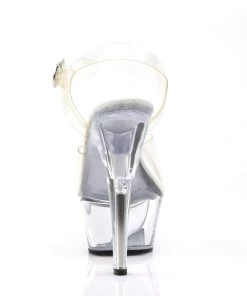 Pleaser Direct Kiss 208 Clear Platform Heels
