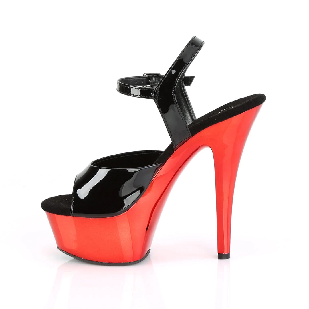 Pleaser Direct Kiss 209 Black Patent And Red Chrome Platforms 3 Pleaser Direct Kiss 209 Black Patent And Red Chrome Platforms