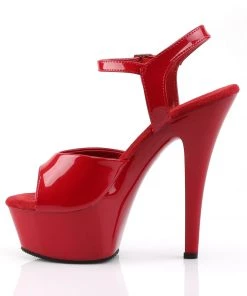 Pleaser Direct Kiss 209 Red Patent Platform Heels Larger Size Shoes