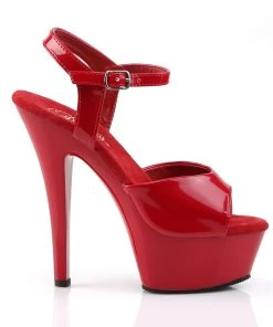 Pleaser Direct Kiss 209 Red Patent Platform Heels Larger Size Shoes