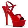 Pleaser Direct Kiss 209 Red Patent Platform Heels Larger Size Shoes