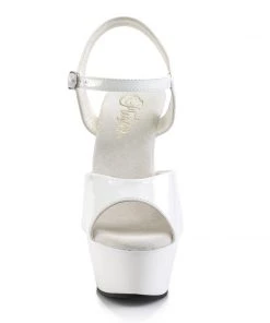 Pleaser Direct Larger Size Shoes Kiss 209 White Platform Heels