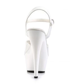 Pleaser Direct Larger Size Shoes Kiss 209 White Platform Heels