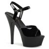 Pleaser Direct Kiss 209 Black Vegan Leather Platform Heels