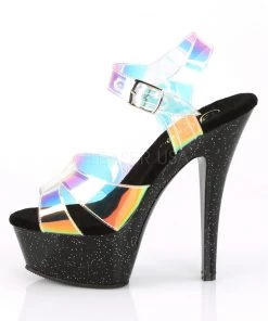 Pleaser Direct Larger Size Shoes Kiss 220 Magic Mirror Vegan Platform Heels