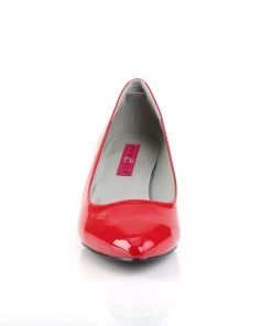 Pleaser Direct Kitten 01 Red Patent Heels Larger Size Shoes