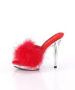 Pleaser Direct Lip 101-8 Red Furry Sandals Larger Size Shoes 7 Pleaser Direct Lip 101-8 Red Furry Sandals Larger Size Shoes