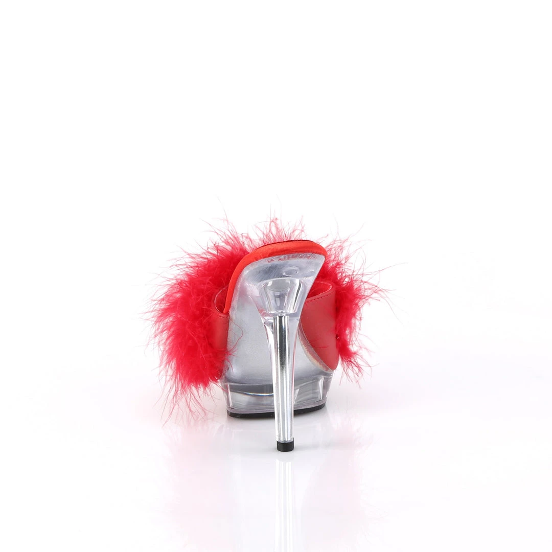 Pleaser Direct Lip 101-8 Red Furry Sandals Larger Size Shoes 4 Pleaser Direct Lip 101-8 Red Furry Sandals Larger Size Shoes