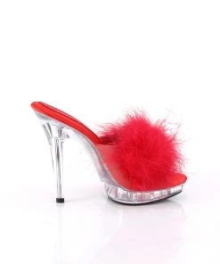 Pleaser Direct Lip 101-8 Red Furry Sandals Larger Size Shoes 9 Pleaser Direct Lip 101-8 Red Furry Sandals Larger Size Shoes