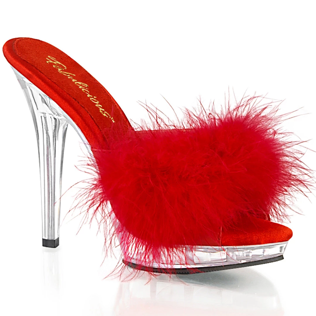 Pleaser Direct Lip 101-8 Red Furry Sandals Larger Size Shoes 1 Pleaser Direct Lip 101-8 Red Furry Sandals Larger Size Shoes