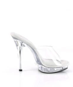 Pleaser Direct Larger Size Shoes Lip 101 Clear Sandals