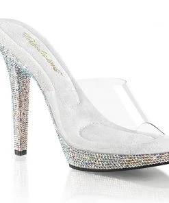 Pleaser Direct Lip 101DM Sparkling Sandals Larger Size Shoes