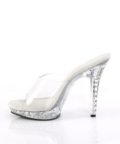 Pleaser Direct Lip 101SDT Sparkling Sandals