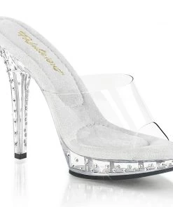 Pleaser Direct Lip 101SDT Sparkling Sandals