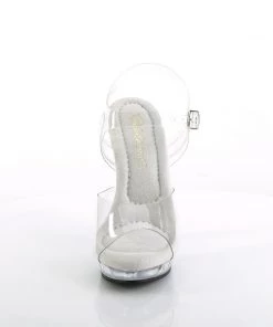 Pleaser Direct Larger Size Shoes Lip 108 Clear Sandals