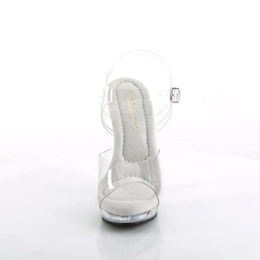 Pleaser Direct Larger Size Shoes Lip 108 Clear Sandals 2 Pleaser Direct Larger Size Shoes Lip 108 Clear Sandals